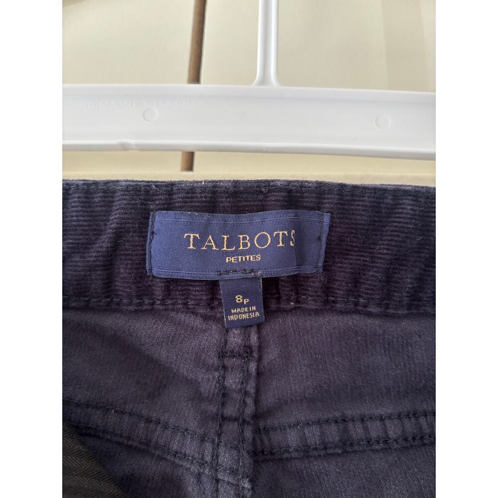 Talbots Petite Black Corduroy Pants Size 8P - Picture 6 of 8